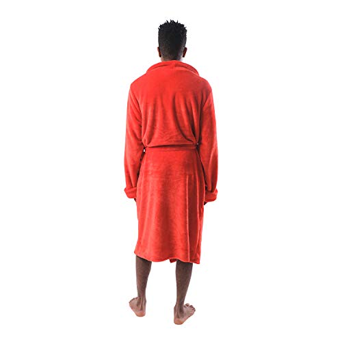 Ultra Game -NBA Houston Rockets Mens Lounge Bath Robe, Team Color, 1SIZE