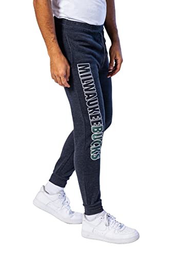 Ultra Game NBA Men's Soft Fleece Active Jogger Sweatpants , Heather Charcoal18, Small