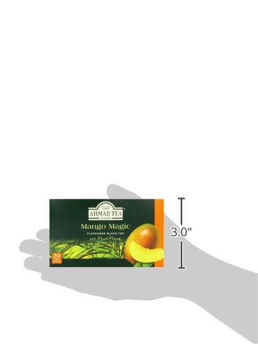 Ahmad Tea Mango Magic Black Tea, 20-Count Boxes (Pack of 6)
