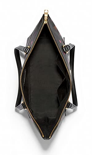 COACH Womens Gallery Tote Shoulder Bag With Disco Star Print Black Multi