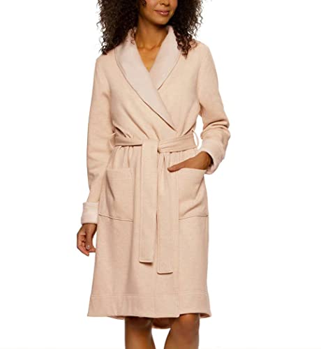 Kirkland Signature Ladies' Fleece Lined Robe (L, regular, Beige)