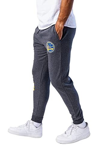 Ultra Game NBA Men's Soft Fleece Active Jogger Sweatpants , Heather Charcoal18, Large