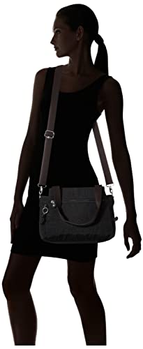 Kipling womens Elysia Crossbody Bag, Black Noir, 11.5 L x 9 H 5 D US