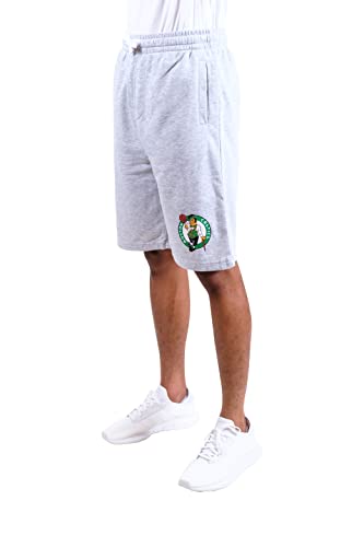 Ultra Game NBA Boston Celtics Mens French Terry Shorts, Heather Gray, XX-Large
