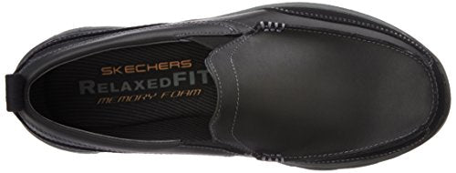 Skechers USA Men's Relaxed Fit Memory Foam Superior Gains Slip-On,11.5 M US,Black