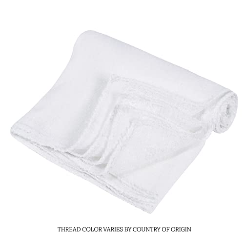 Gerber Unisex Baby Boys Girls Birdseye Flatfold Cloth Diapers Multipack White 10 Pack