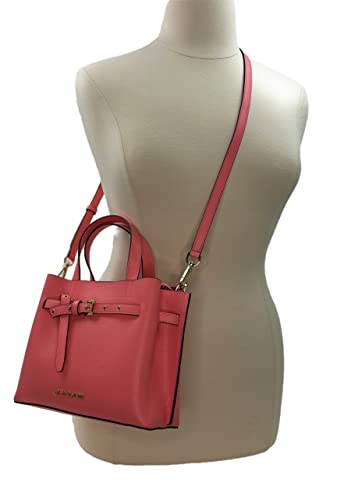 Michael Kors Emilia Small Triple Compartment Satchel Crossbody Bag (GrapeFruit)