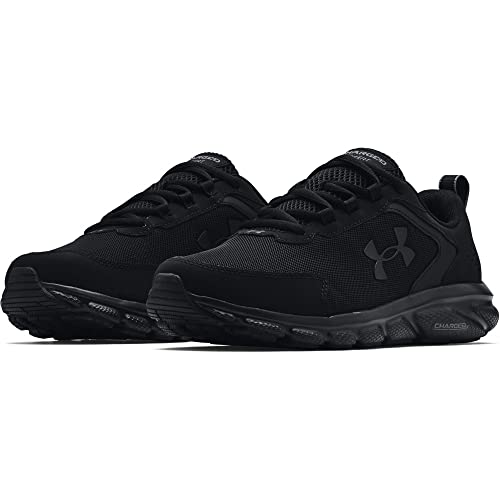 Under Armour mens Charged Assert 9 Running Shoe, Black (003 Black, 12.5 US