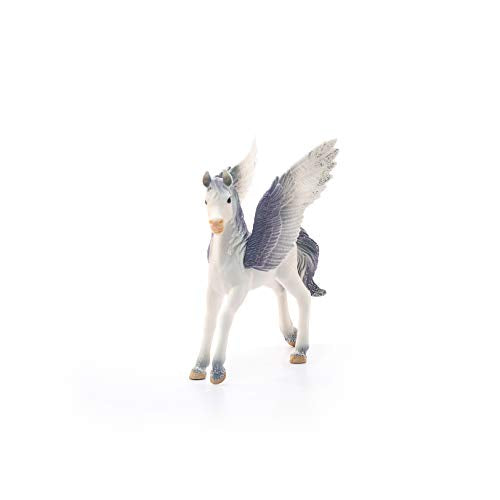Schleich bayala Unicorn Toys for Girls and Boys, Pegasus Unicorn Foal Figurine with Purple Wings, Ages 5+