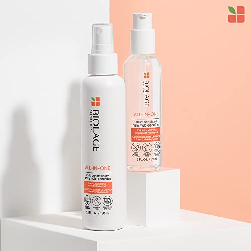 Biolage All-In-One Coconut Infusion | Multi-Benefit Treatment Spray For All Hair Needs | With Coconut | For All Hair Types | Sulfate and Paraben-Free | Vegan | 5 Fl. Oz