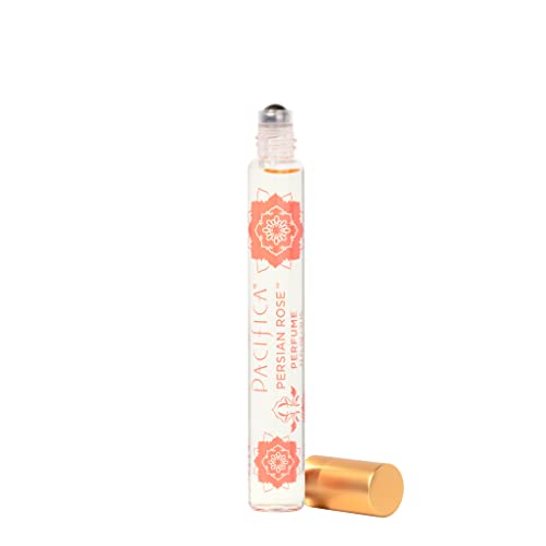 Pacifica Beauty Persian Rose Rollerball Clean Fragrance Perfume, Made with Natural and Essential Oils, 0.33 Fl Oz | Vegan + Cruelty Free | Phthalate-Free, Paraben-Free | Travel Size