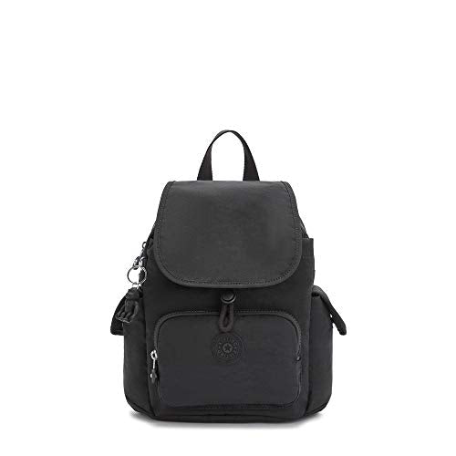 Kipling Women's City Pack Mini Backpack, Lightweight Versatile Daypack, School Bag, Black Noir