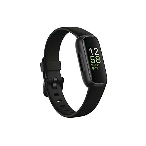 Fitbit Inspire 3 Health and Fitness Tracker with Stress Management, Workout Intensity, Sleep Tracking, 24/7 Heart Rate and more, Midnight Zen/Black One Size (S and L Bands Included)