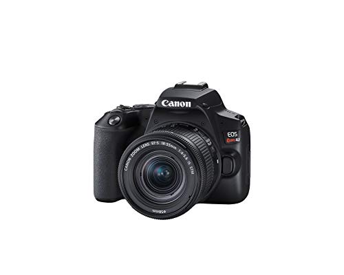 Canon EOS Rebel SL3 Digital SLR Camera with EF-S 18-55mm Lens kit, Built-in Wi-Fi, Dual Pixel CMOS AF and 3.0 Inch Vari-Angle Touch Screen, Black