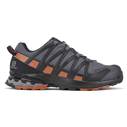Salomon Men's XA PRO 3D v8 Gore-TEX Trail Running Shoes, Ebony/Caramel Cafe/Black, 9 Wide