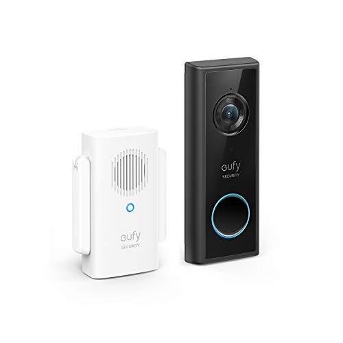 eufy security, Battery Video Doorbell Kit, Wire-Free Doorbell, Free Wireless Chime, Wi-Fi Connectivity, 1080p-Grade Resolution, No Monthly Fees, 120-day Battery, AI Detection, 2-Way Audio