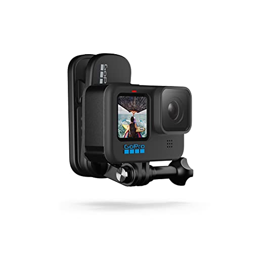 GoPro HERO10 Black Accessory Bundle - Includes HERO10 Camera, Shorty (Mini Extension Pole + Grip), Magnetic Swivel Clip, Rechargeable Batteries (2 Total), and Camera Case