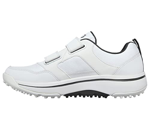 Skechers Men's Go Arch Fit Golf Shoe Sneaker, White/Navy 2 Strap, 9