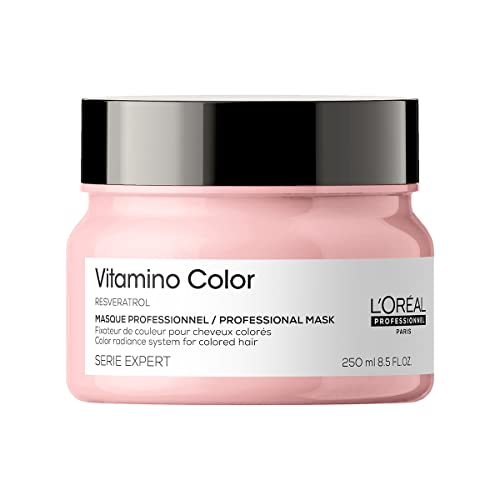 L'Oreal Professionnel Vitamino Color Hair Mask | Protects and Preserves Hair Color | Enhances Shine and Vibrancy | Moisturizes and Detangles | For Color Treated Hair | 8.5 Fl. Oz.