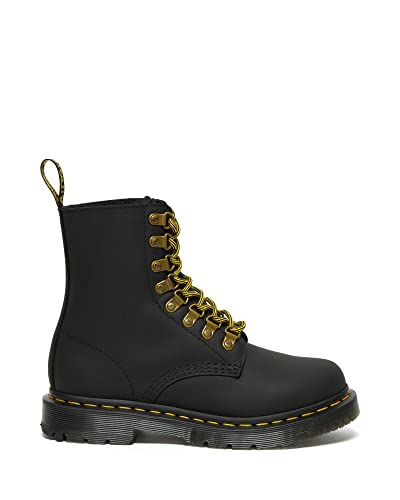 Dr. Martens Women's 1460 Pascal Fashion Boot, Black Snowplow WP, 9