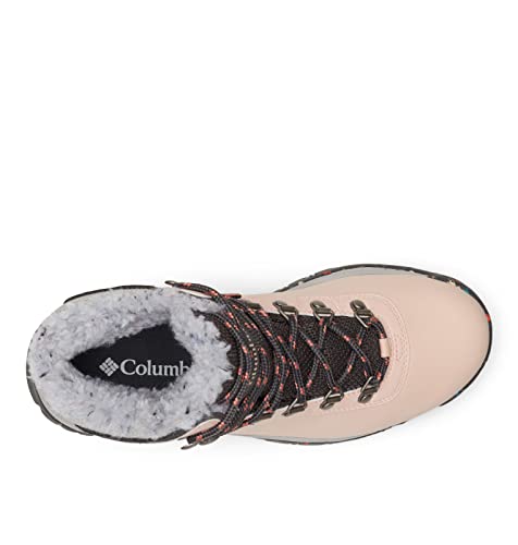Columbia Women's Newton Ridge Plus Omni Heat, Peach Blossom/Dark Grey, 8.5