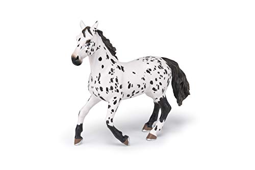 Papo - Hand-Painted - Figurine - Horses,Foals and Ponies - Black Appaloosa Horse Figure-51539 - Collectible - for Children - Suitable for Boys and Girls - from 3 Years Old