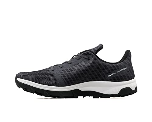 Salomon Outbound Prism Hiking Shoes for Men, Ebony/White/Black, 12