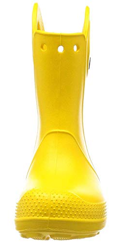 Crocs unisex child Rain Boot, Yellow, 12 Little Kid US