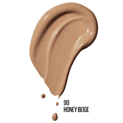 Maybelline Dream Radiant Liquid Medium Coverage Hydrating Makeup, Lightweight Liquid Foundation, Honey Beige, 1 Count