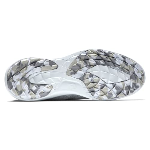 FootJoy Men's Fj Flex Coastal Previous Season Style Golf Shoe, Grey/White, 8