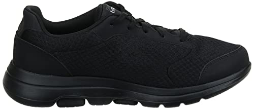 Skechers mens Gowalk 5 Qualify - Athletic Mesh Lace Up Performance Walking Shoe Sneaker, Black, 9 US