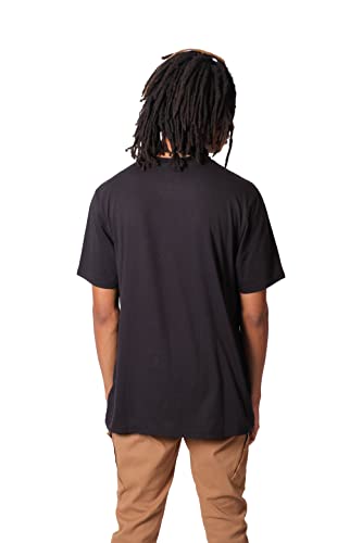 Ultra Game -NBA Charlotte Hornets Mens Arched Plexi Short Sleeve Tee Shirt, Black, Large