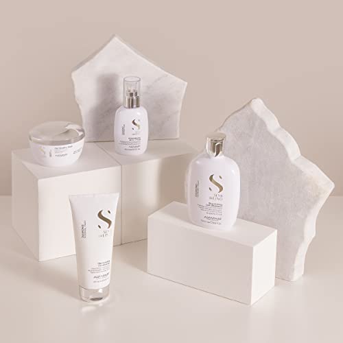 Alfaparf Milano Semi Di Lino Diamond Shine Illuminating Low Shampoo - Sulfate Free - For Normal Hair - Paraben and Paraffin Free - Safe on Color Treated Hair - Professional Salon Quality, 8.45 Fl Oz