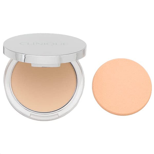 Clinique Superpowder Double Face Makeup | Long-Wearing 2-in-1 Powder and Foundation | Extra-Cling Formula for Double Coverage | Free of Parabens, Phthalates, and Sulfates | Matte Beige - 0.35 oz