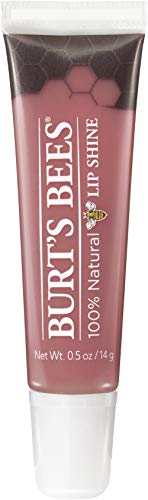Burts Bees Mothers Day Lip Gloss Gifts for Mom, Moisturizing Lip Shine for Women, 100% Natural, Blush, 0.5 Oz
