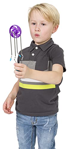 Neato! Classic Retro Magic Rail Twirler, Magnetic Gravity Defying Stunt Toy, Colors May Vary, For Boys and Girls Ages 5+