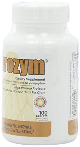 Fibrozym Naturally Vitamins Fibrozym Systemic Protease Supplement 100ct