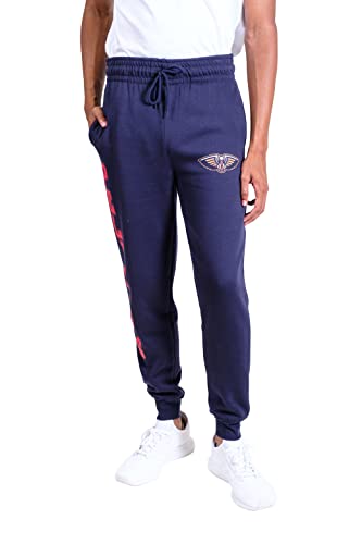 Ultra Game NBA Men's Super Soft Team Jogger Sweatpants, New Orleans Pelicans, Team Color, X-Large