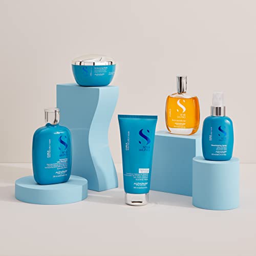 Alfaparf Milano Semi Di Lino Curls Enhancing Sulfate Free Shampoo for Wavy and Curly Hair - Hydrates and Nourishes - Reduces Frizz - Protects Against Humidity - Vegan-Friendly Formula - 8.45 fl. oz.