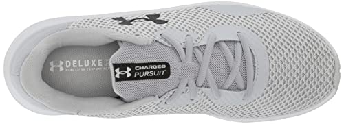 Under Armour womens Charged Pursuit 3 Running Shoe, Halo Gray (101 Black, 6.5 US