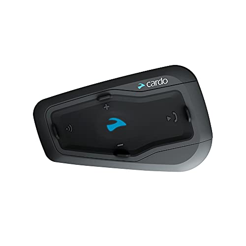 Cardo FRC2P001 - FREECOM 2 Plus Motorcycle 2-Way Bluetooth Communication System Headset - Black, Single Pack