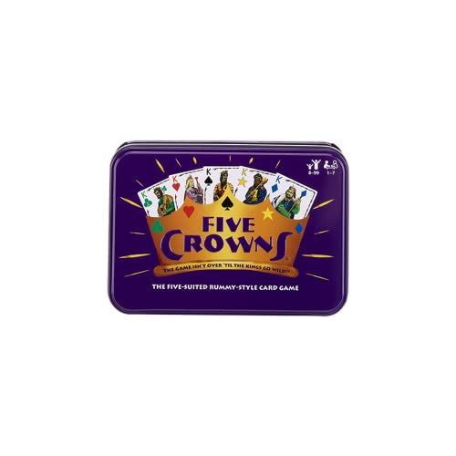 SET Five Crowns Collectible Tin -—Rummy-Style Card Game — Game Night Favorite for Adults and Kids — for Ages 8 and Up