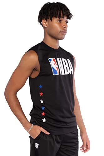 Ultra Game NBA Men's Sleeveless Jersey Tank Top Active Tee Shirt Black Small
