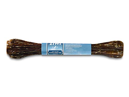 ZIWI Venison Deer Shank – Dog Bone Chew – All Natural, Air-Dried, 2 in 1 Bone Treat Wrapped in Beef Esophagus (Full Shank)