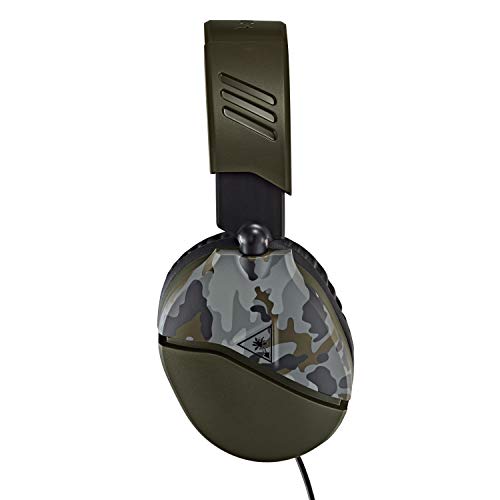 Turtle Beach Recon 70 Multiplatform Gaming Headset for Xbox Series X/ S, Xbox One, PS5, PS4, PlayStation, Nintendo Switch, Mobile,and PC with 3.5mm-Flip-to-Mute Mic, 40mm Speakers-Green Camo