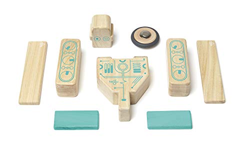 Tegu Magbot Magnetic Wooden Block Set, 1-99 years old, 9 pieces