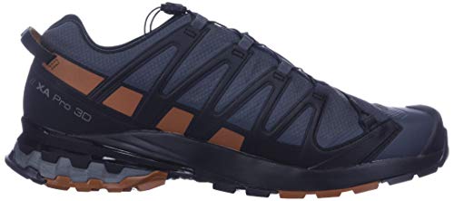 Salomon Men's XA PRO 3D v8 Gore-TEX Trail Running Shoes, Ebony/Caramel Cafe/Black, 9 Wide