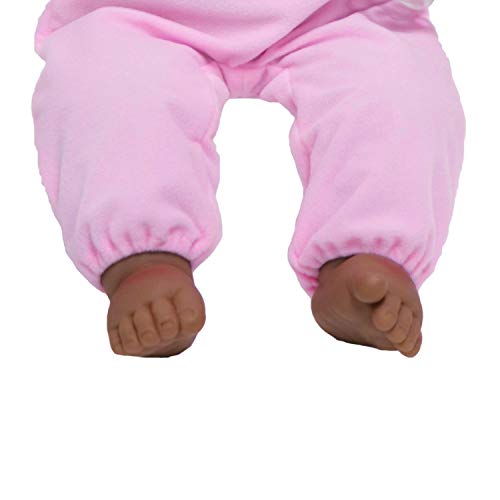 JC Toys ‘Lots to Cuddle Babies’ African American 20-Inch Purple Soft Body Baby Doll and Accessories Designed by Berenguer