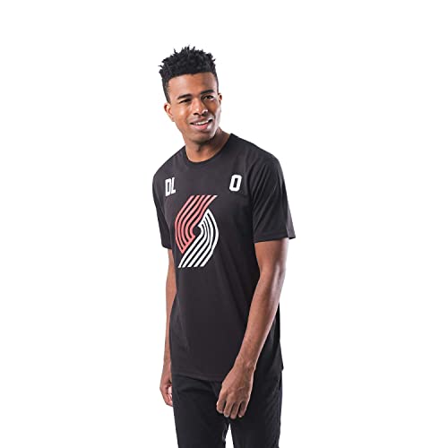 Ultra Game NBA Portland Trail Blazers - Damian Lillard Mens Active Tee Shirt, Team Color, Large
