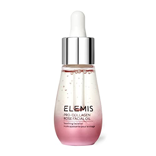 ELEMIS Pro-Collagen Rose Facial Oil | Lightweight Daily Facial Oil Soothes, Nourishes, and Smoothes Skin for a Radiant, Fresh Complexion | 15 mL